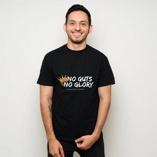NO GUTS NO GLORY Custom T-Shirt – Motivational Quote Tee