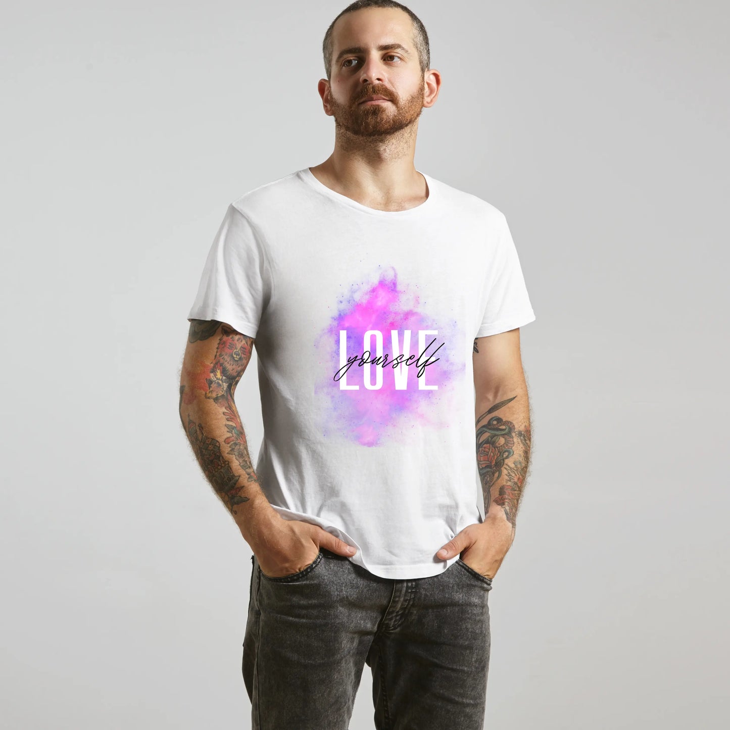 LOVE YOURSELF Custom T-Shirt – Self-Love Motivational Tee