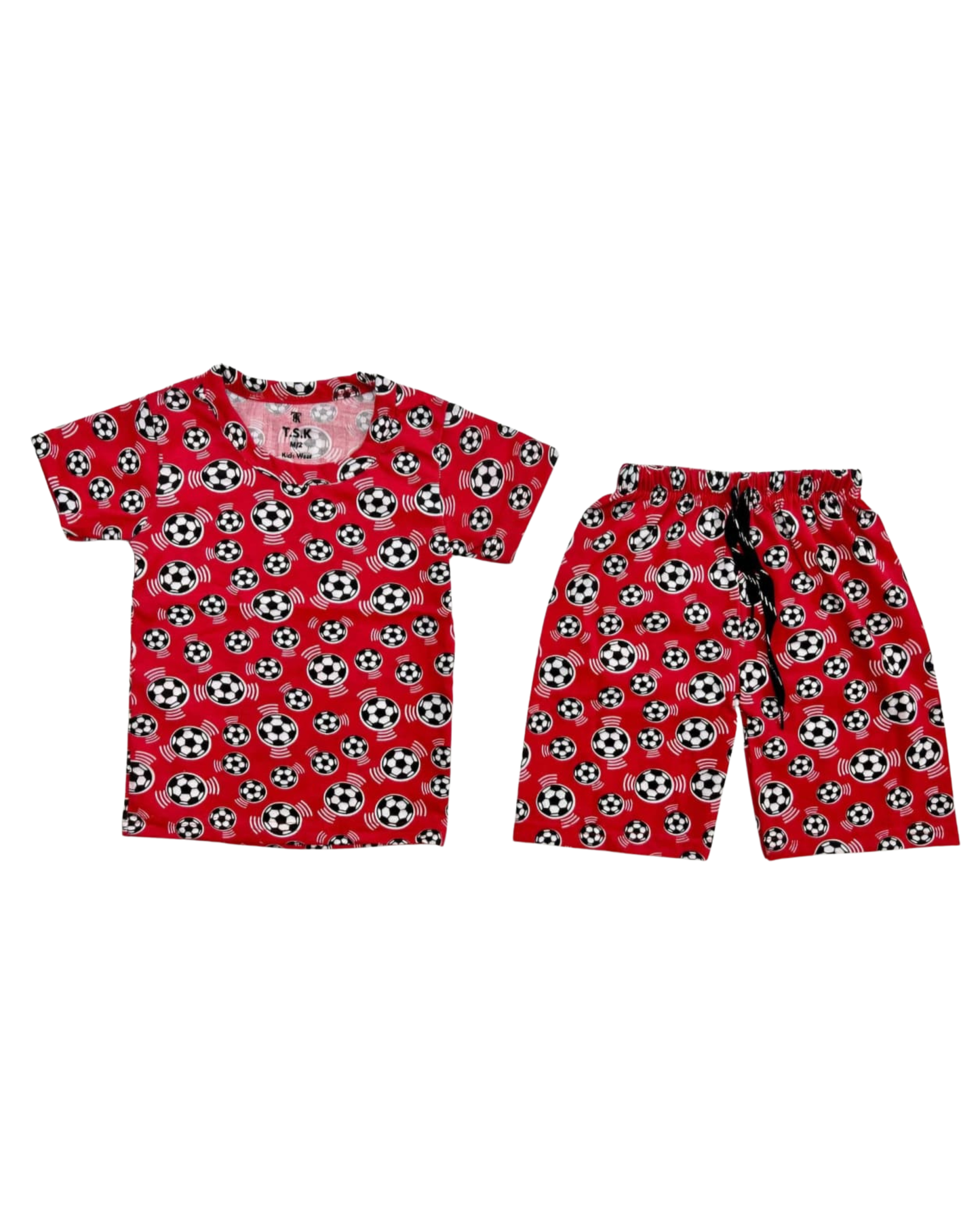 Cute Cartoon Printed Kids Night Suit Set – Soft Cotton Half Sleeve Top & Shorts for Boys & Girls ZENZTEES
