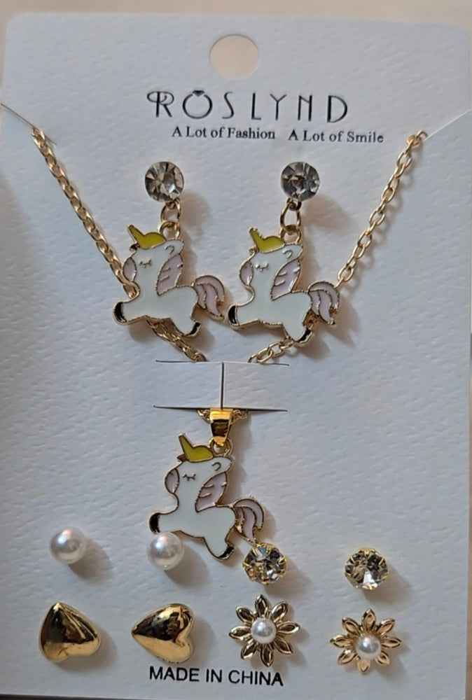 🦄 Cute Unicorn Fashion Jewellery Combo Set